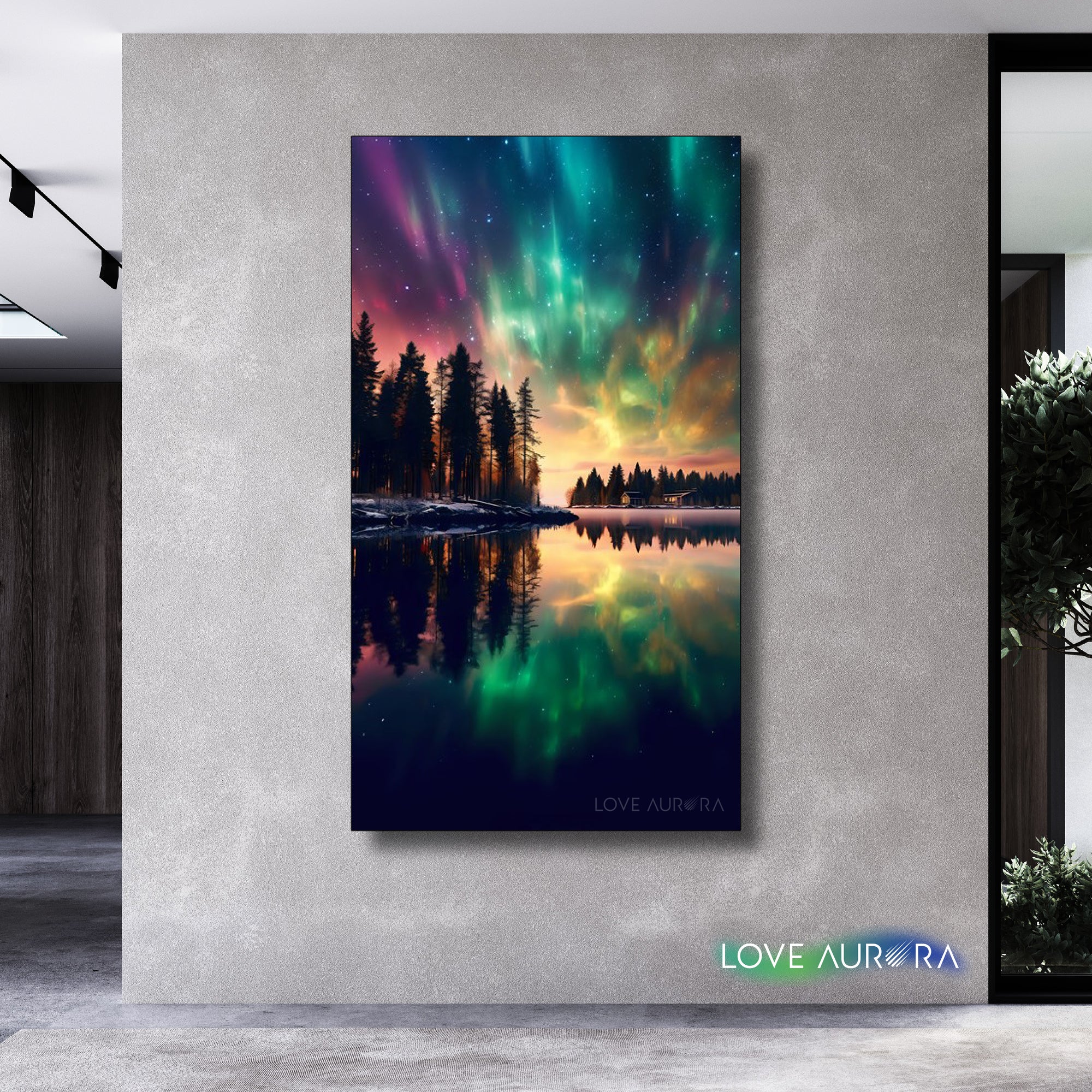 LoveMyAurora® Glow in the dark painting (Forest)